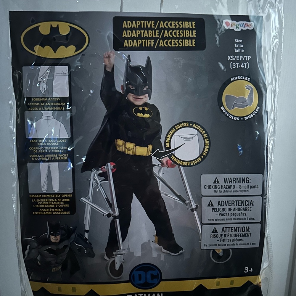 DC Comics Batman Kids Costume - Black‎ and Yellow